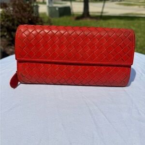 Orange Bottega Vennetta Wallet